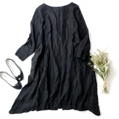 nest robe ネストローブ リネン ワンピース バックボタン 日本製 (95K＋7618)26H