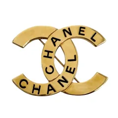 シャネル ブローチ レディース ロゴ ココマーク アクセサリー ヴィンテージ CHANEL GP    98P ゴールド 約17.0g 美品 1998年【中古品】