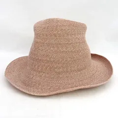 KIJIMA TAKAYUKI / キジマ タカユキ ◆ペーパーハット/中折れ帽/ピンク/サイズF W-171250 【レディース/ガールズ/LADY/女性/婦人】【帽子/ぼうし/ハット/キャップ/帽】 レディースファッション【中古】 