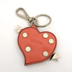 PRADA / プラダ ■チャーム アクセサリー キーリング レザー メタル 【KEY/キー/鍵】 ブランド【中古】 