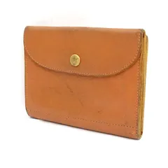 IL BISONTE / イルビゾンテ ■二つ折り財布 レザー ブラウン系  【財布/サイフ/ウォレット/wallet/コイン】 ブランド【中古】 