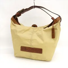 Felisi / フェリージ ■ハンドバッグ ワンショルダー ナイロン レザー ベージュ ブラウン 03-56/2 【バッグ/バック/BAG/鞄/カバン】 ブランド【中古】 