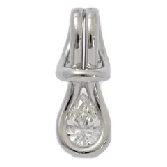 (ラスト1点) 0.34ct/ペアーシェイプ ダイヤモンド ペンダントトップ/Pt900-2.6g/プラチナ/プレゼント/記念日/4月誕生石【N】【メンズ・レディース】★■598397【中古】