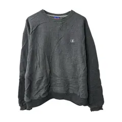 メキシコ製 Champion ロゴスウェット トレーナー L グレー プルオーバー ワンポイントロゴ トップス 秋物 a802-5288