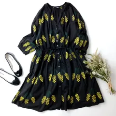 marble SUD マーブルシュッド ミモザ 刺繍 ワンピース (95K＋9445)26H