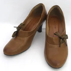 atelier brugge / アトリエブルージュ ◆パンプス/ヒール/レザー/ブラウン/23ｃｍ 【レディース/ガールズ/LADY/女性/婦人】【靴/クツ/シューズ/SHOES】 レディースファッション【中古】 