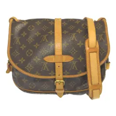 ラスト1点 LOUIS VUITTON ルイヴィトン モノグラム ソミュール30 ショルダーバッグ M42256 ブラウン【オールシーズン】【♀】【B】【レディース】★■602937【中古】
