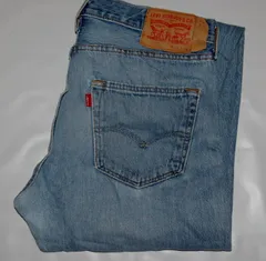 送料無料! USED Levis リーバイス 501 デニム BLUE エジプト製 W32　L-30
