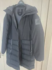 adidas Climawarm ブラック ダウンジャケット ロング丈 L