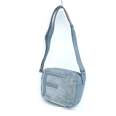 FEILER / フェイラー ■ハンドバッグ ショルダー ポーチ グレー レザー コットン 【バッグ/バック/BAG/鞄/カバン】 ブランド【中古】 