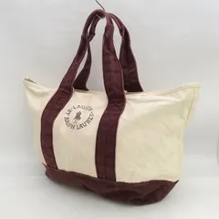 RALPH LAUREN / ラルフローレン ■トートバッグ キャンバス ベージュ ブラウン  【バッグ/バック/BAG/鞄/カバン】 ブランド【中古】 