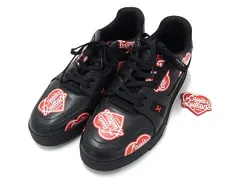 ■極美品■LOUIS VUITTON ヴィトン LD0291 NIGO コラボ LVトレイナーライン スニーカー サイズ9 (約28cm) シューズ ブラック系 FX0152