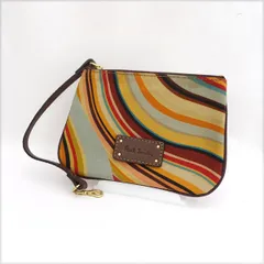 Paul Smith / ポールスミス ■小物入れ  ポーチ  ナイロン  レザー マルチカラー 【バッグ/バック/BAG/鞄/カバン】 ブランド【中古】 