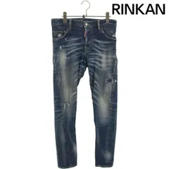 ディースクエアード  S71LB0940 ダメージリペア加工スキニーデニムパンツ メンズ 44