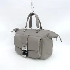 DIESEL / ディーゼル ■ソフトレザー ハンドバッグ グレー ２WAY 【バッグ/バック/BAG/鞄/カバン】 ブランド【中古】 