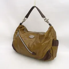 Orobianco / オロビアンコ ■セミショルダーバッグ　PVCレザー　ブラウン 【バッグ/バック/BAG/鞄/カバン】 ブランド【中古】 