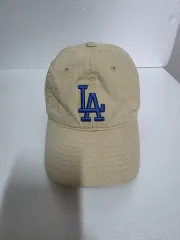 LA ドジャーズ ベースボールキャップ ベージュ 帽子 フリーサイズ