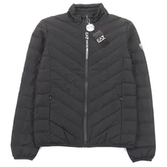 未使用品○EMPORIO ARMANI EA7 エンポリオ アルマーニ イーエーセブン 2022年製 8NPB13 Premium Shield パッカブルダウンジャケット   ト ライトダウンジャケット ブラック系 XS 正規品 メンズ 定価41,800円