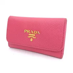 PRADA / プラダ ■6連キーケース レザー ピンク ギャランティ 1PG222 【KEY/キー/鍵】 ブランド【中古】 