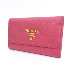 PRADA / プラダ ■キーケース レザー ピンク ゴールド  1M0222 【KEY/キー/鍵】 ブランド【中古】 