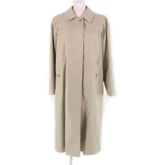 美品★Burberrys バーバリー ヴィンテージ コットン100% 丸善別注 裏地ノバチェック柄 ウールライナー付 ステンカラーコート ベージュ 8 イングランド製 レディース