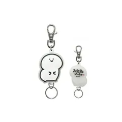 エスケイジャパン お文具といっしょ お文具さん ラバー リールキーホルダー 16753