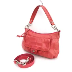 COACH / コーチ ■２WAY　ハンドバッグ　ショルダーバッグ　レザー　ピンク D1182-17919 【バッグ/バック/BAG/鞄/カバン】 ブランド【中古】 