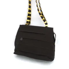 Salvatore Ferragamo / サルヴァトーレフェラガモ ■チェーンバッグ　ヴァラ　ショルダーバッグ　ブラウン　ゴールド　キャンバス AU21-5252 【バッグ/バック/BAG/鞄/カバン】 ブランド【中古】 