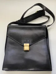 T014 Barry バリー　ショルダーバッグ　レザー　黒　ブラック