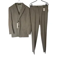 【美品】Paul Stuart ポールスチュアート スーツ セットアップ 2ピース グレー サイズ48 L 未使用タグ付【Z1766】