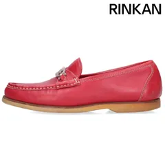 サルバトーレフェラガモ ガンチーニ金具レザーローファーシューズ メンズ 8