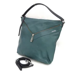 DIESEL / ディーゼル ■バッグ　セミショルダー　　２WAY　レザー　ダークグリーン 【バッグ/バック/BAG/鞄/カバン】 ブランド【中古】 