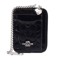 極美品☆COACH フォトフレーム ピクチャ チャーム エナメル 黒 ハート