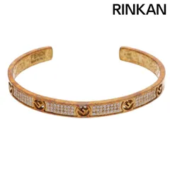 フェンディ Fロゴラインストーンバングル メンズ S