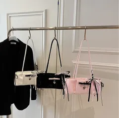 ショルダーバッグ  リボン ハンドバッグ ファッション  通学 通勤 旅行 シンプル カジュアル 収納 小物整理に便利