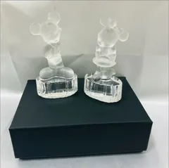 A【ゲーベル社】ディズニー クリスタルガラス ミッキーマウス ミニーマウス フィギュア 2点セット 東京ディズニーランド ディズニーリゾート