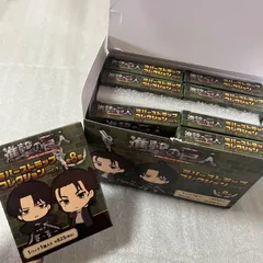 進撃の巨人 ラバー ストラップ コレクション BOX まとめ売り ハンジ エルヴィン エレン リヴァイ 117