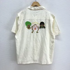 未使用 gym master ジムマスター G521719 開襟シャツ オープンカラーシャツ 半袖 ONE LOVE 刺繍 L 10133433のサムネイル
