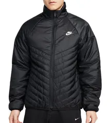 [ナイキ] Therma-FIT ウィンドランナー ミッドウェイト パファー 中綿入りランニングジャケット 国内正規品 FB8196 ブラック/ブラック (メンズ L 身長176-184cm) 