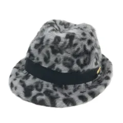 DANCE WITH DRAGON ダンスウィズドラゴン  中折れ ハット ファー レオパード柄 グレー系 F [240101626082] ゴルフウェア ストスト
