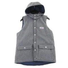 SNOID スノイド ベスト リバーシブル 日本製 ウール ナイロン ネイビー/グレー L  99000380