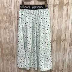PERSON'S（パーソンズ）　プリントフレアスカート　ペチコート付き　?　フラワー