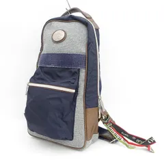 Orobianco / オロビアンコ ■ボディバッグ　ショルダー　デニム　ナイロン　ネイビー 【バッグ/バック/BAG/鞄/カバン】 ブランド【中古】 