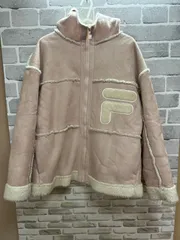 【G5-30】◇ FILA サイズS ボアジャケット　ピンク　白色　レディース