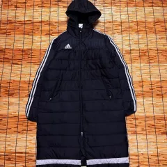 アディダス 3ストライプ Tシャツ ロングダウンジャケット XL