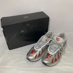 【中古】Supreme シュプリーム Nike ナイキ Air Max エアマックス 96/S シルバー レッド スニーカー サイズ28.5 メンズ クリアデザイン