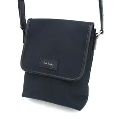 Paul Smith / ポールスミス ■ショルダーバッグ　ナイロン　ブラック　ストライプ 【バッグ/バック/BAG/鞄/カバン】 ブランド【中古】 
