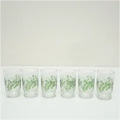 昭和レトロ　アデリアグラス　グラス6客  食器 おしゃれ かわいい コップ お酒 アンティーク カフェ 居酒屋 来客 普段使い レトロ 上品