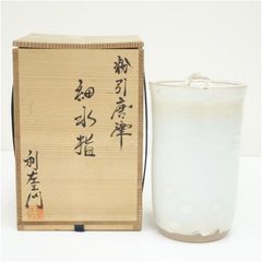 茶道具 唐銅 槍の鞘 建水 駅鈴蓋置付 元箱 - メルカリ