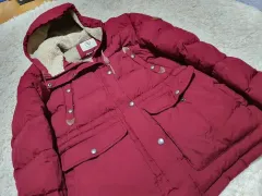 エグル Aigle バーガンディ ダウン アウター